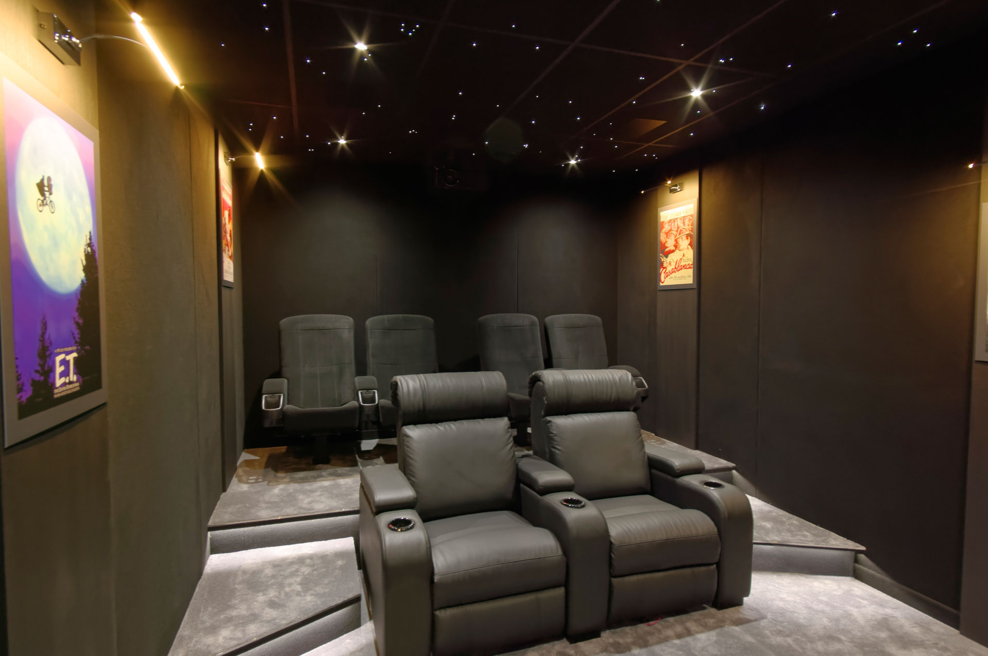 Private cinema room in Belgium