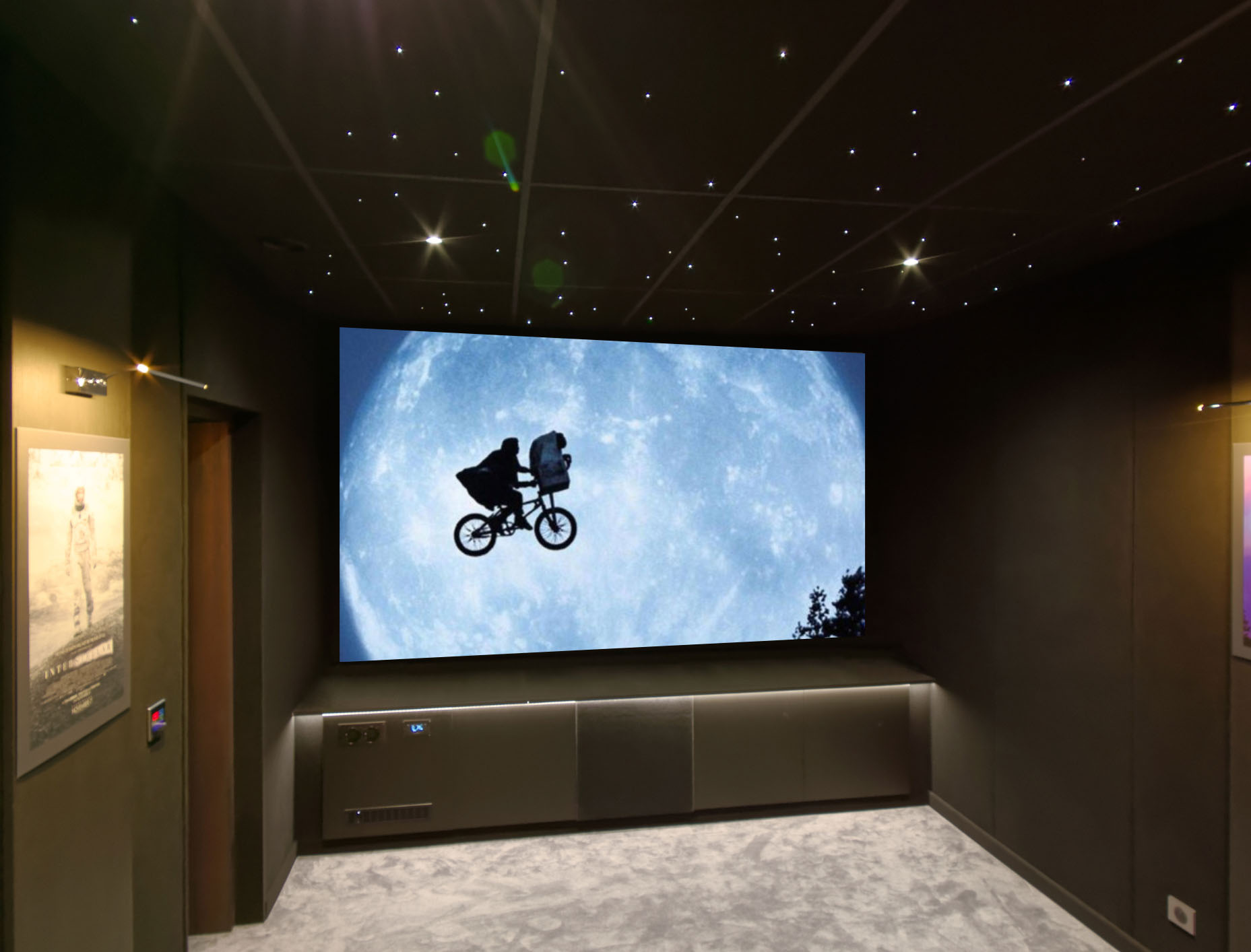 Private cinema room in Belgium