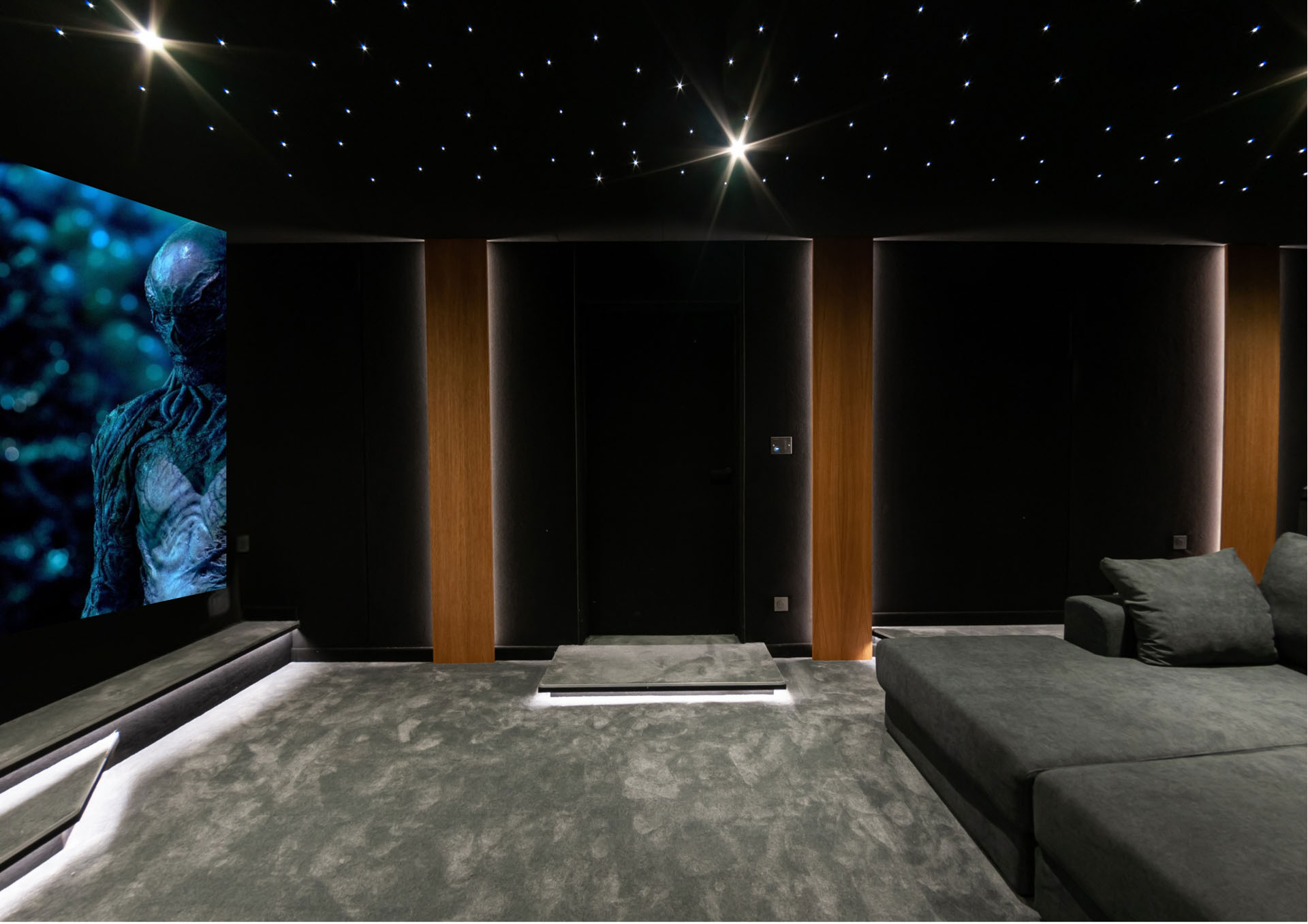 Salle de cinéma privée au Cap Corse