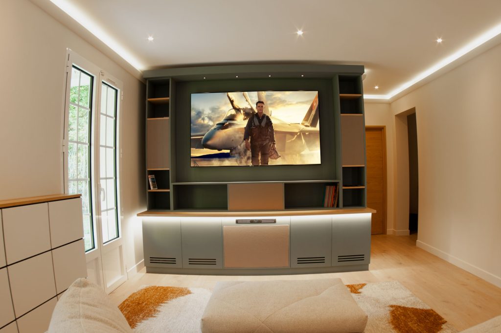 Salon cinéma à Lamorlaye