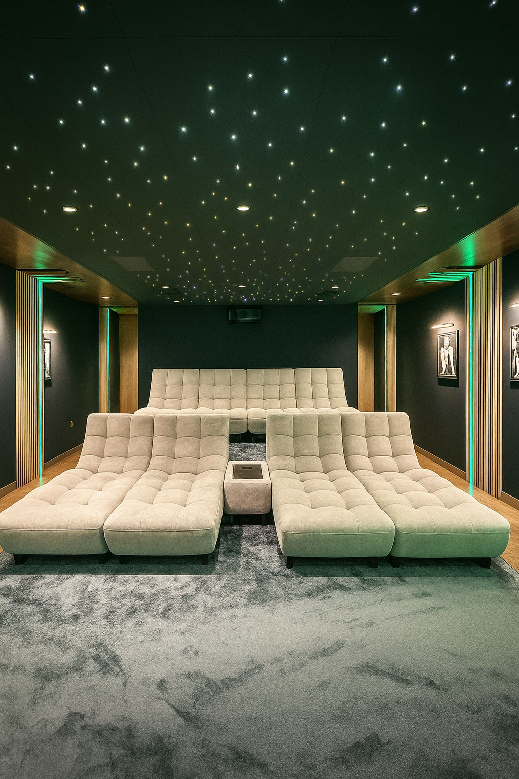 Private cinema room in Saint-Tropez