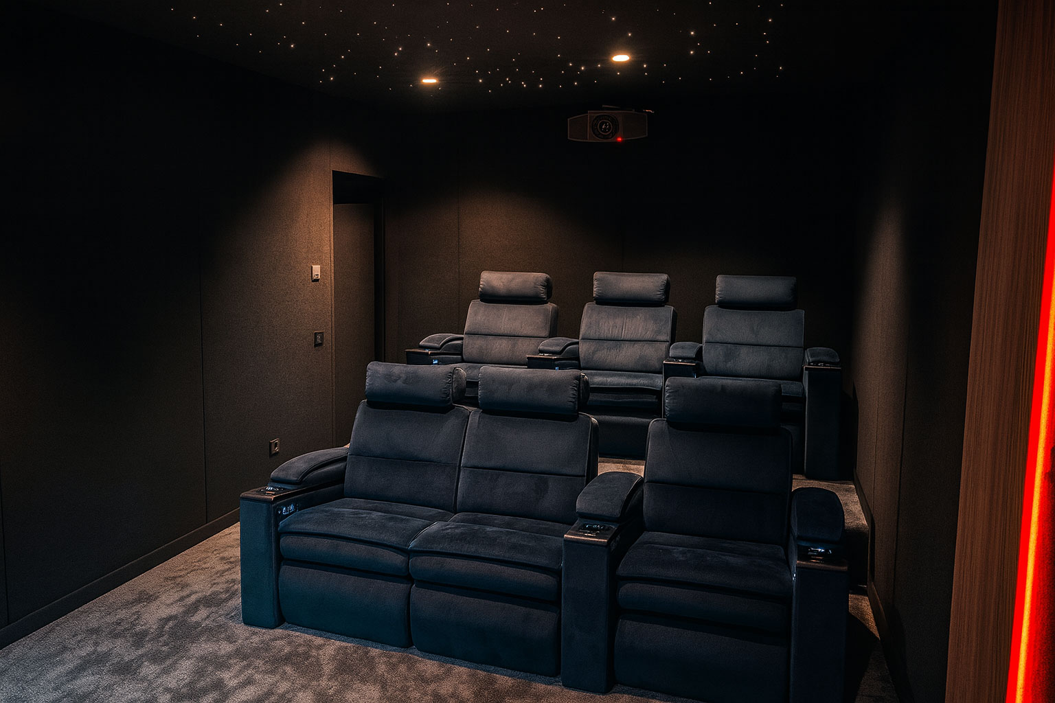 Salle de cinéma privée en Suisse